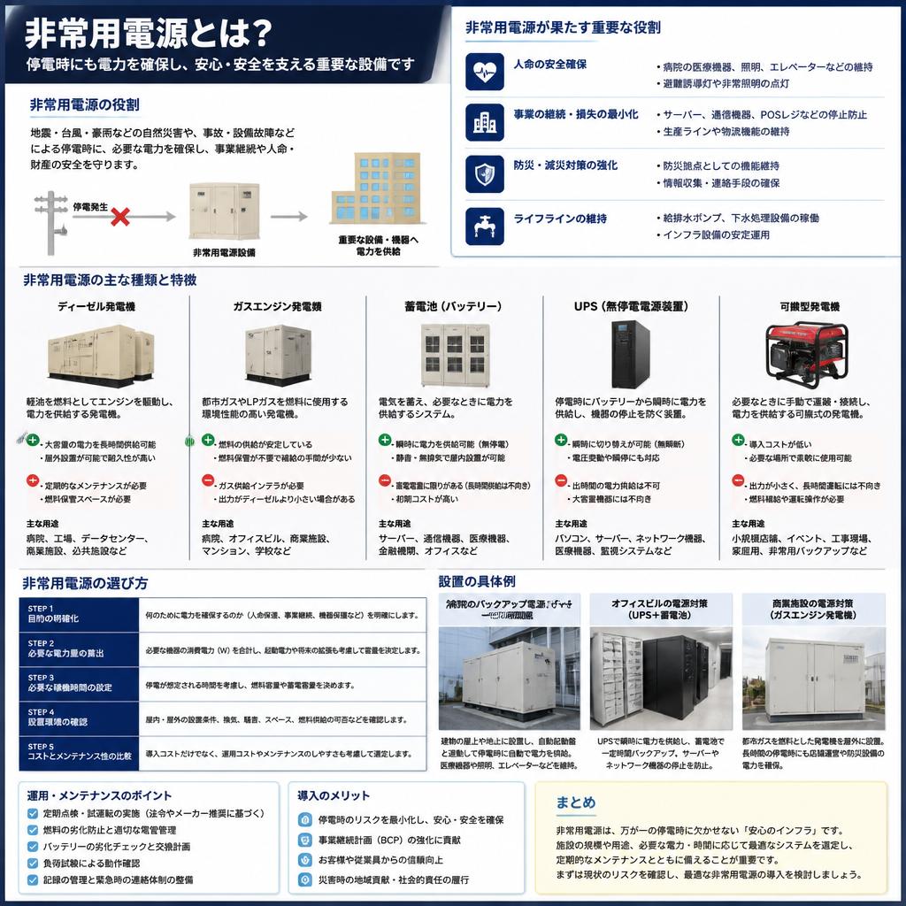 非常用電源の重要性