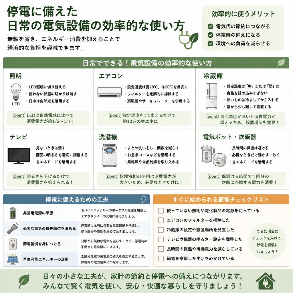 電気設備の節電対策